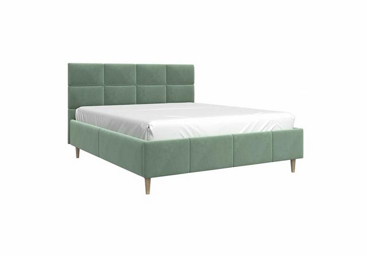 Кровать двойная Браво «Ханна», спальное место 1600×2000 мм Стандарт, Мята фото 1
