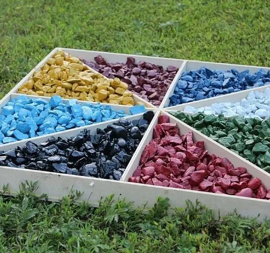 Щебень декоративный GreenJusan разноцветный, фракция 5-20 фото 1