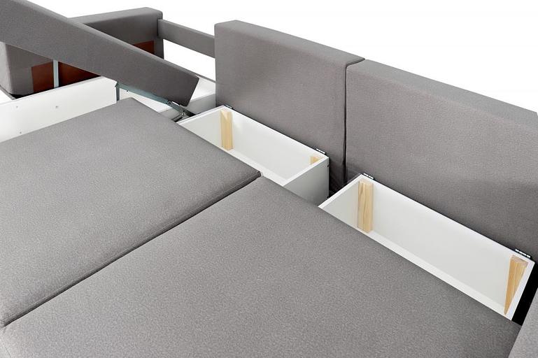 Cornered couch Neapol 2 Standard, Aura is dark beige фото 7