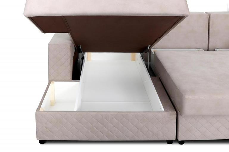 Угловой диван «Неаполь 2» СТАНДАРТ, Бруно бежевый фото 4