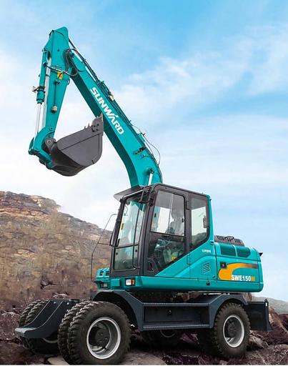 Экскаватор Sunward «SWE150W» колесный фото 5