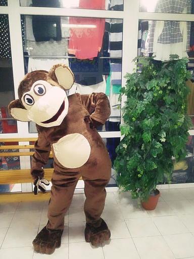 Услуга изготовления ростовой куклы «Обезьяна» фото 1