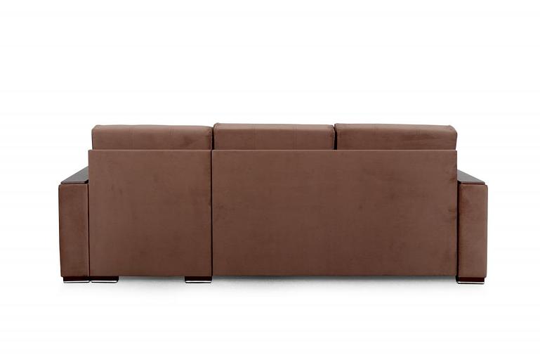 Бұрышты диван Монако 1 СТАНДАРТ, Мора қара қоңыр фото 4