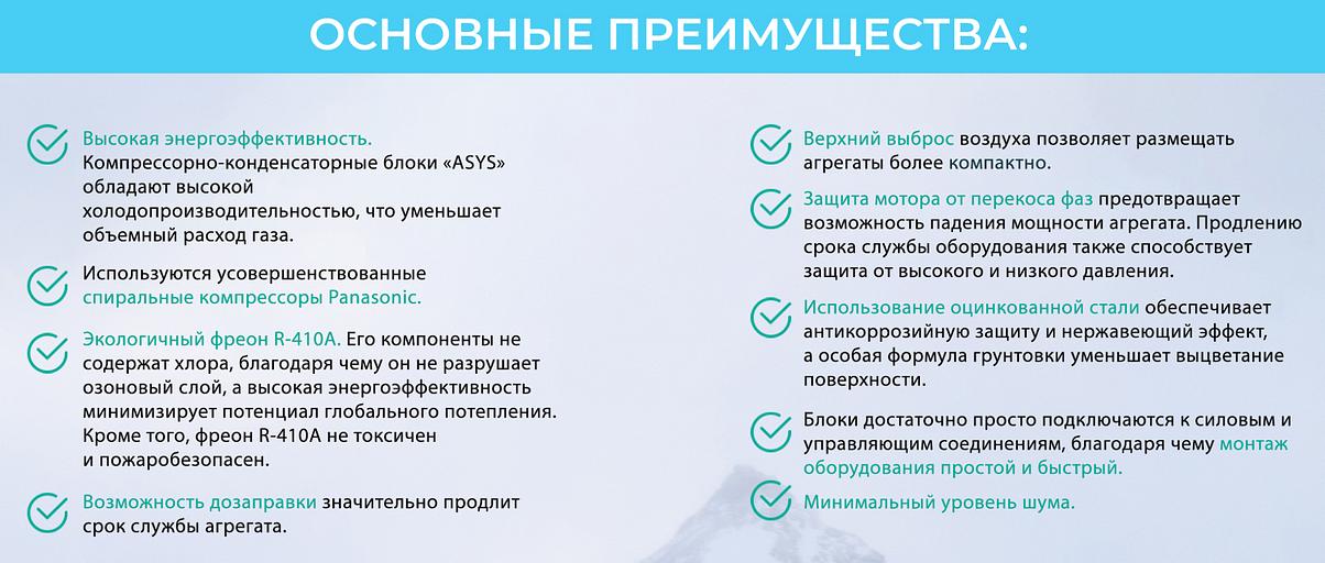 Компрессорно-конденсаторный блок Asys Basicfreeze AU-12-A фото 2