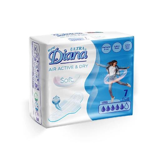 Прокладки женские гигиенические Diana «Long» ультратонкие 7 шт фото 1