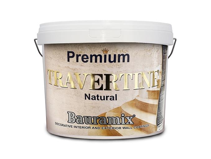 Декоративная штукатурка «Natural Travertin Premium», цвет Travertin Premium Ivory, 25 кг ОПТ фото 1
