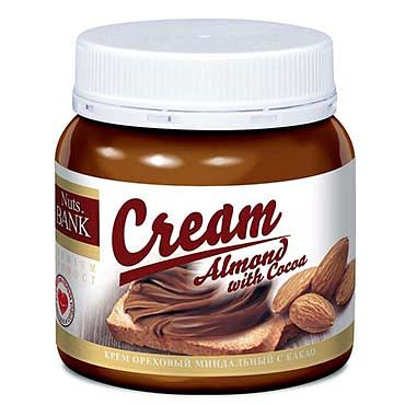 Крем-паста Nuts Bank миндальная с какао 250 г ОПТ фото 1