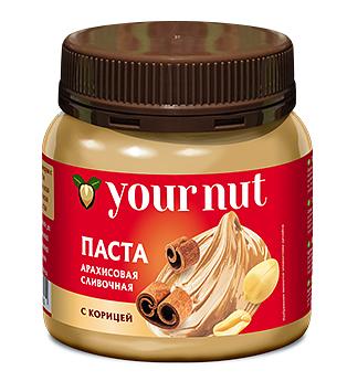 Паста Your Nut арахисовая сливочная с корицей 250 г ОПТ фото 1