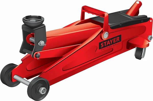 Домкрат Stayer «43154-3» Red Force гидравлический подкатной ОПТ фото 4