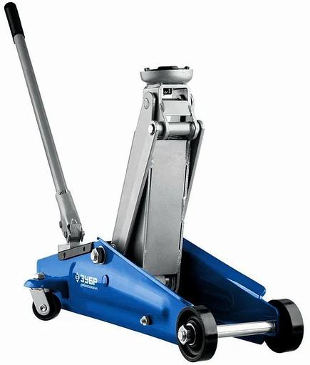 Домкрат Зубр «43052-3_z01» Т70 гидравлический подкатной ОПТ фото 2