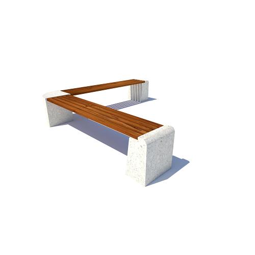 Скамейка «Евро Х2» из камня ОПТ фото 1