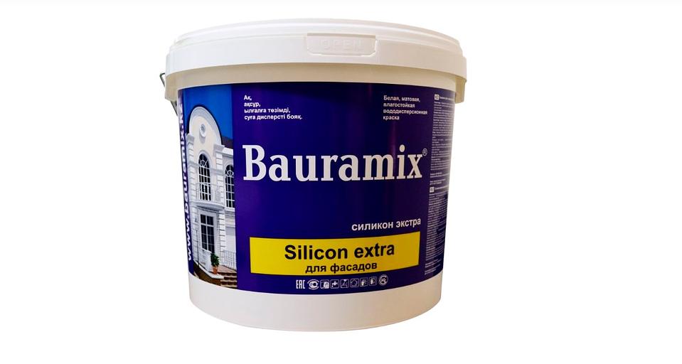 Краска водно-дисперсионная Bauramix «Silicon extra» для фасадов 24 кг ОПТ фото 1