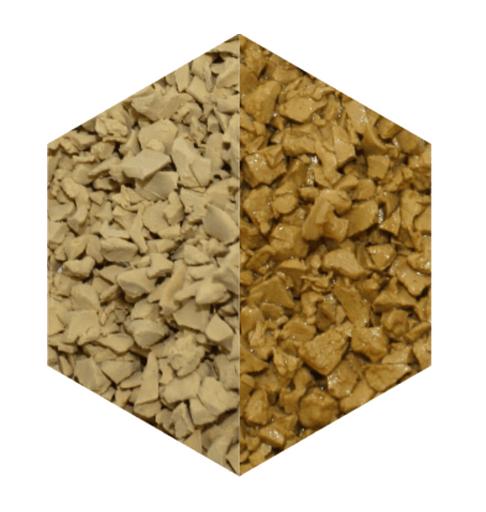 Резиновая крошка EPDM, цвет песочный ОПТ фото 1