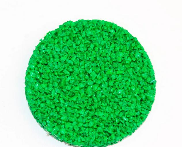 Резиновая крошка EPDM, цвет ярко-зеленый ОПТ фото 1
