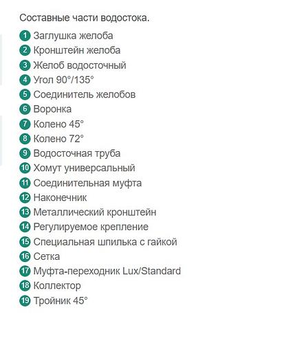 Водосточная система Docke «Lux» коричневый ОПТ фото 4