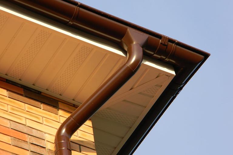 Водосточная система Grand Line 125/90 коричневый ОПТ фото 3