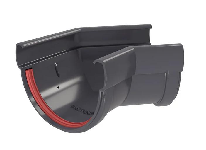 Водосток ПВХ Grand Line угол желоба «Дизайн 135» 135° цветной фото 4