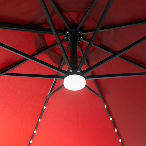 Зонт Pro-Komfort для летних кафе с подсветкой бордовый ОПТ фото 3