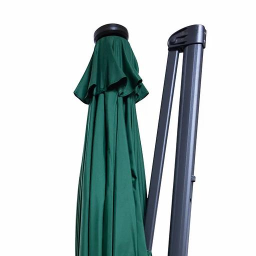 Зонт Pro-Komfort для летних кафе с подсветкой темно-зеленый ОПТ фото 7