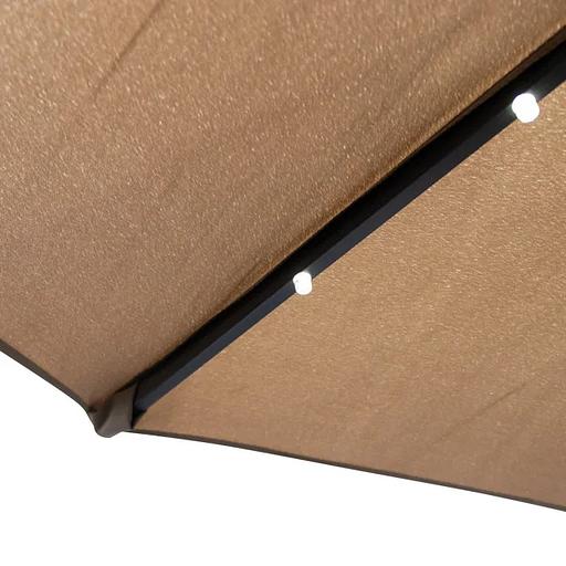 Зонт Pro-Komfort для летних кафе с подсветкой бежевый ОПТ фото 6