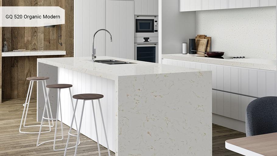 Кварцевый камень Grandex quartz «GQ 520 Organic Modern» ОПТ фото 3