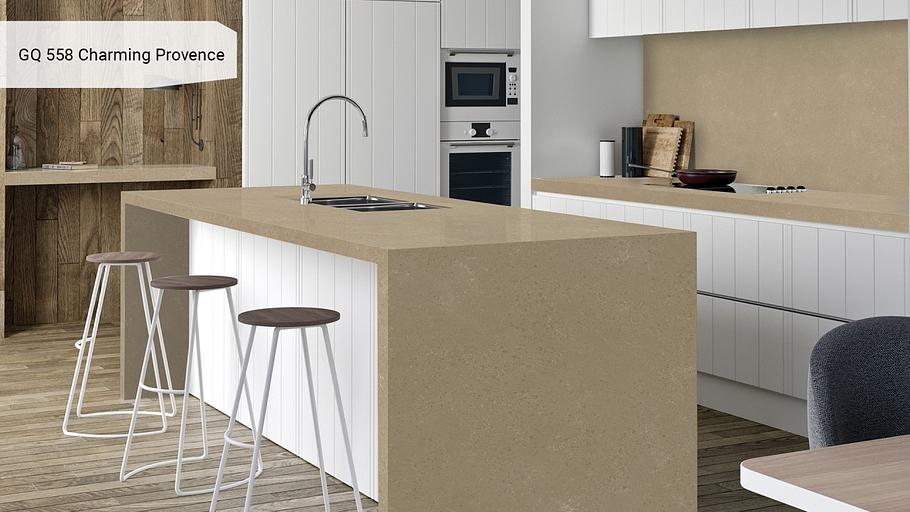 Кварцевый камень Grandex quartz «GQ 558 Charming Provence» ОПТ фото 3