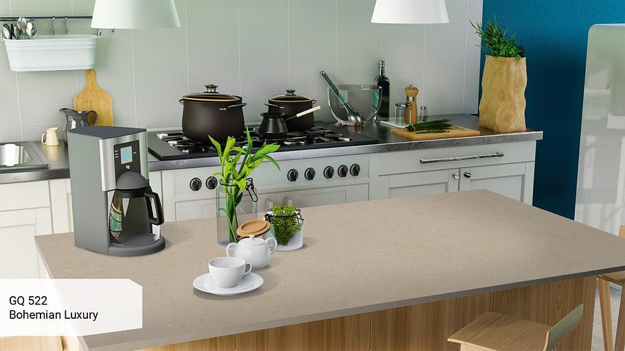 Кварцевый камень Grandex quartz «GQ 522 Bohemian Luxury» ОПТ фото 2