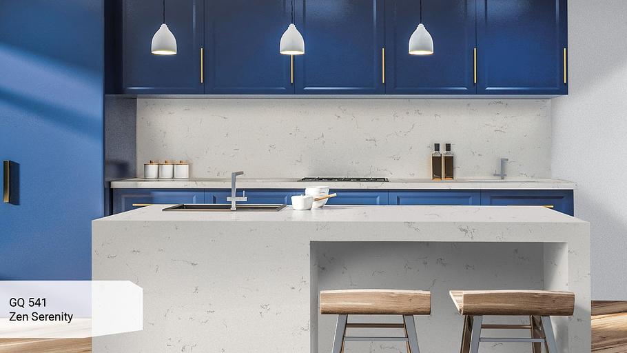 Кварцевый камень Grandex quartz «GQ 541 Zen Serenity» ОПТ фото 4