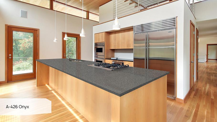 Кварцевый камень Grandex «A-426 Onyx gravel» ОПТ фото 2