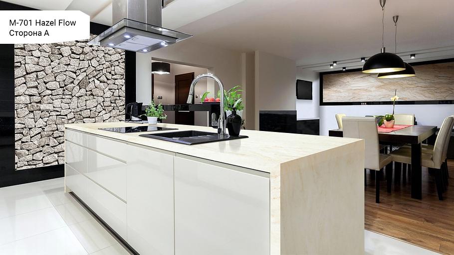 Кварцевый камень Grandex «M-701 А Hazel Flow» ОПТ фото 3