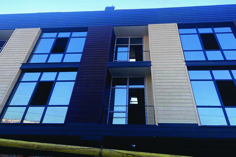 Фиброцементный сайдинг (ФЦС) 1800х200х8 мм (Антрацитово-серый) ОПТ фото 2