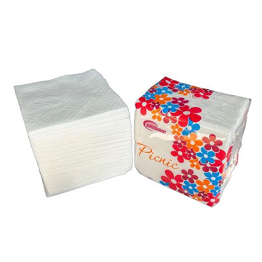 Салфетки бумажные сервировочные Eurostandart «Picnic» 24×24 см, 90 шт ОПТ фото 1