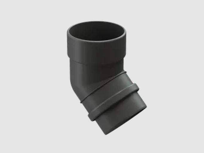 Водосток ПВХ Docke Lux Колено 45° «LUX» графит фото 1