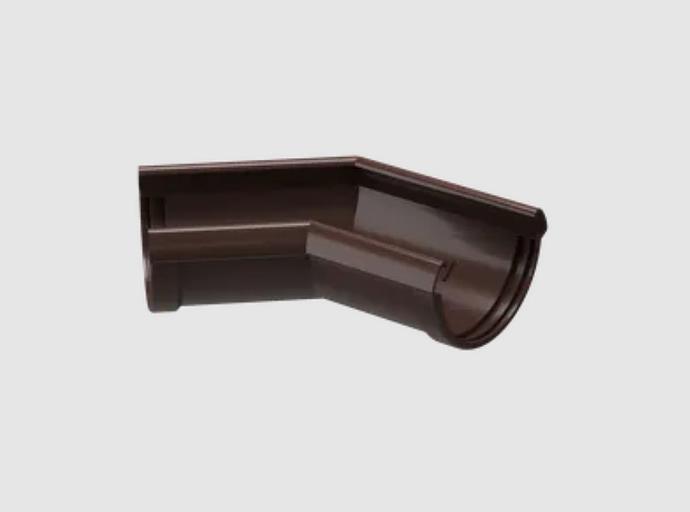 Водосток ПВХ Docke Lux Угловой элемент 135° «LUX» шоколад фото 1