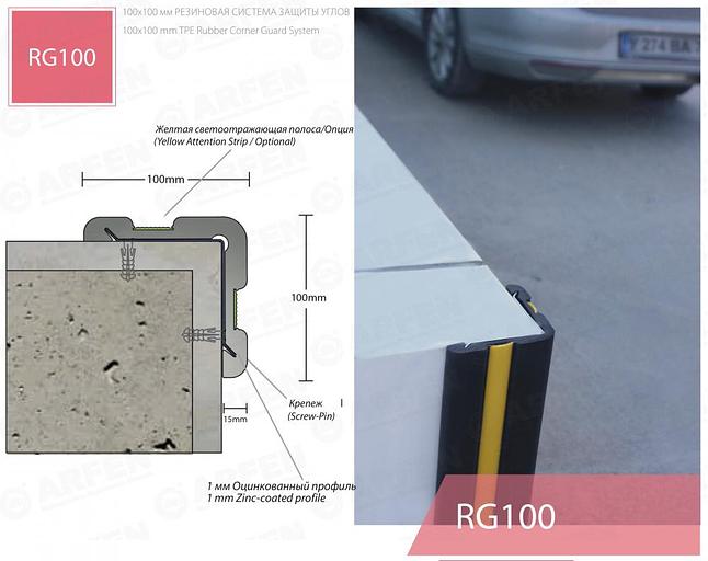 Угловая защита Arfen «RG100» ОПТ фото 2
