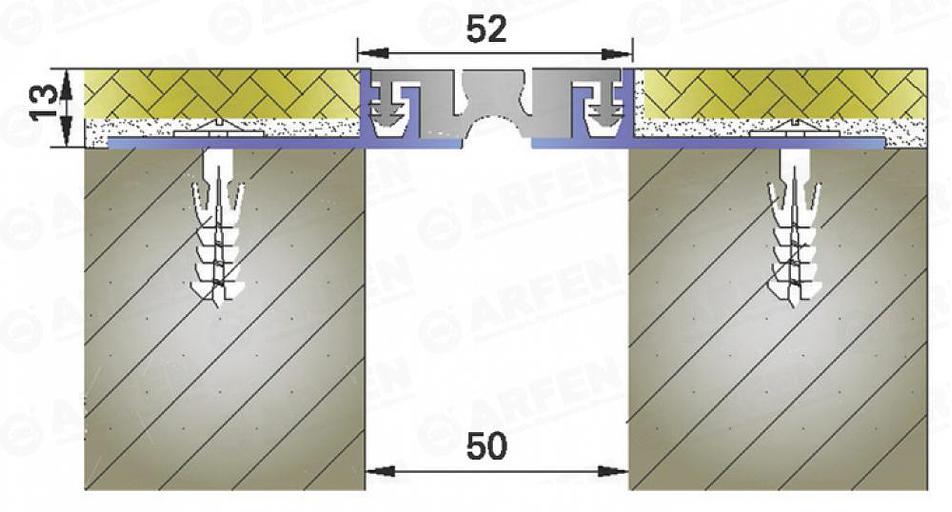Деформационный шов Arfen «AR 105-050» ОПТ фото 2