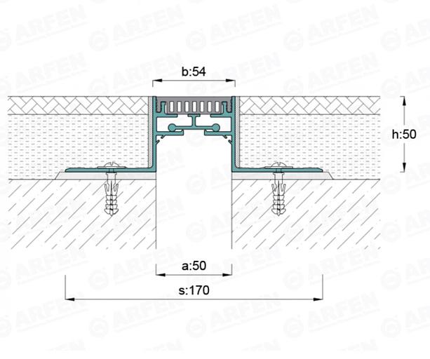 Деформационный шов Arfen «AR 109-050» ОПТ фото 2