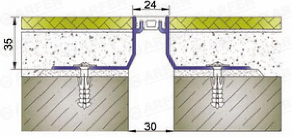 Деформационный шов Arfen «AR 120-030» ОПТ фото 2