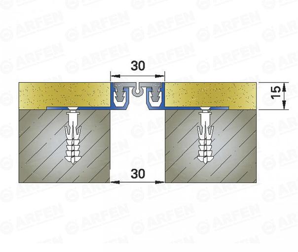 Деформационный шов Arfen «AR 200-030» ОПТ фото 2