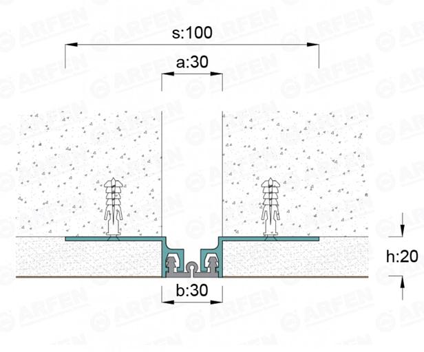 Деформационный шов Arfen «AR 200-031» ОПТ фото 2