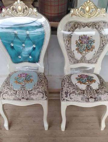 Стул для гостиной, деревянный с мягкой обивкой сиденья, под заказ фото 2