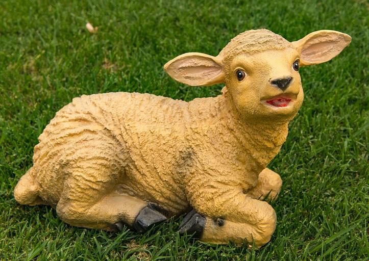 Садовая фигурка из гипса Все в сад «Барашек коричневый» 25×15×33 см фото 1