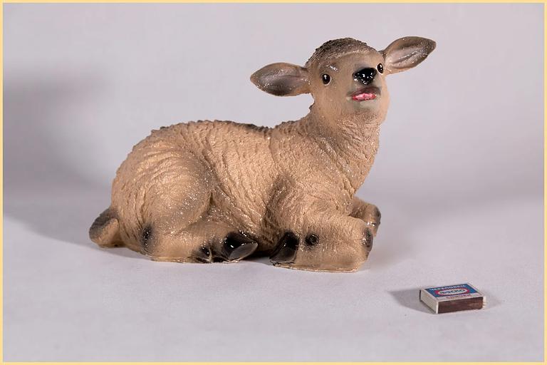 Садовая фигурка из гипса Все в сад «Барашек коричневый» 25×15×33 см фото 2