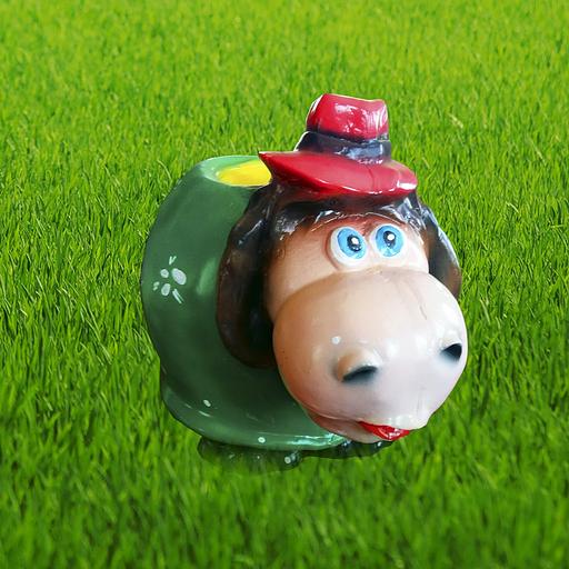 Садовая фигурка из гипса Все в сад «Ослик горшок» 38×40×28 см фото 1