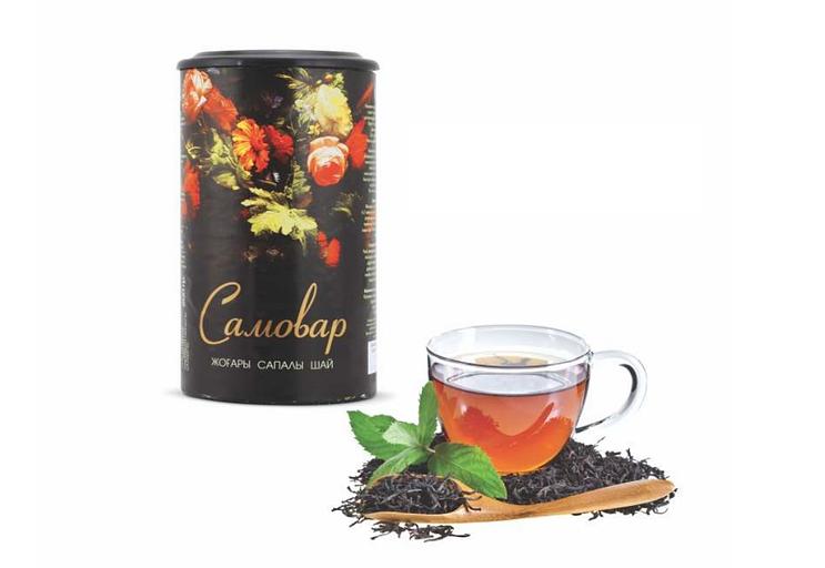Чай черный Самовар кенийский мелколистовой (байховый) в тубусе 200 г ОПТ фото 1