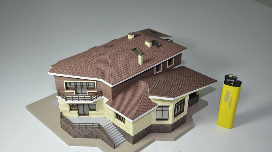 Мини-макет коттеджей, частных домов, вилл, особняков от творческой мастерской «Лотос» г. Астана под заказ фото 1