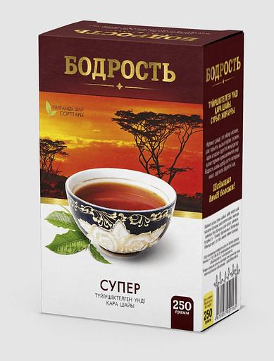Чай черный Бодрость «Супер» индийский классический 250 г ОПТ фото 1