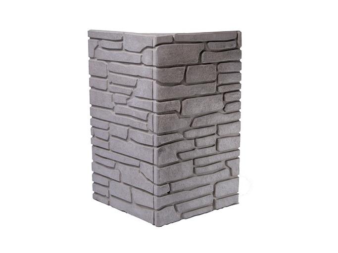 Фасадное угловое обрамление в 1,5 кирпича IDEAL «Плетенка (рваный)» ОПТ фото 1