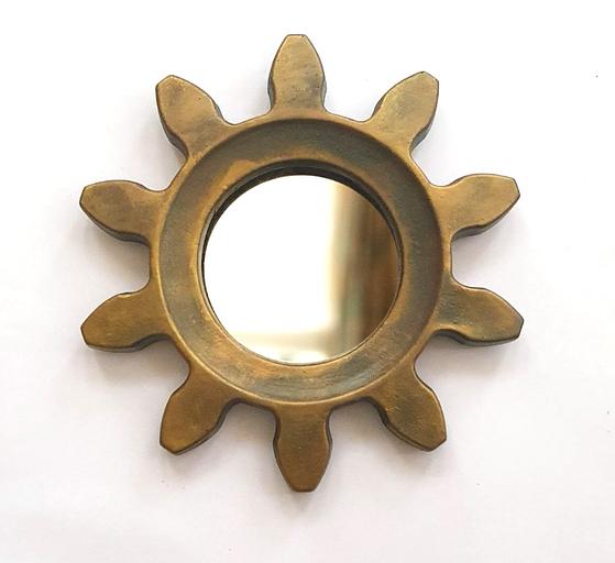 Зеркальное панно элемент шестеренка фото 1