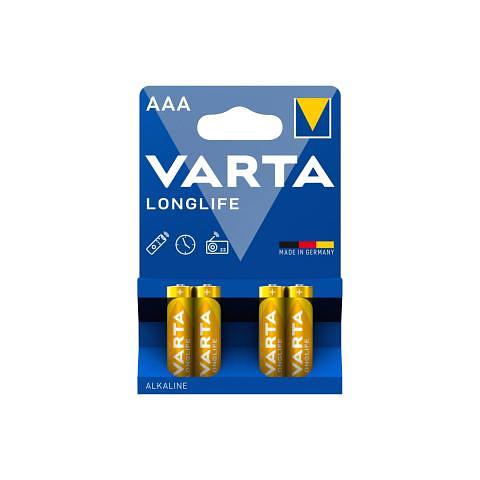 Батарейка Varta Longlife Micro AAA/LR3, 4 шт фото 1